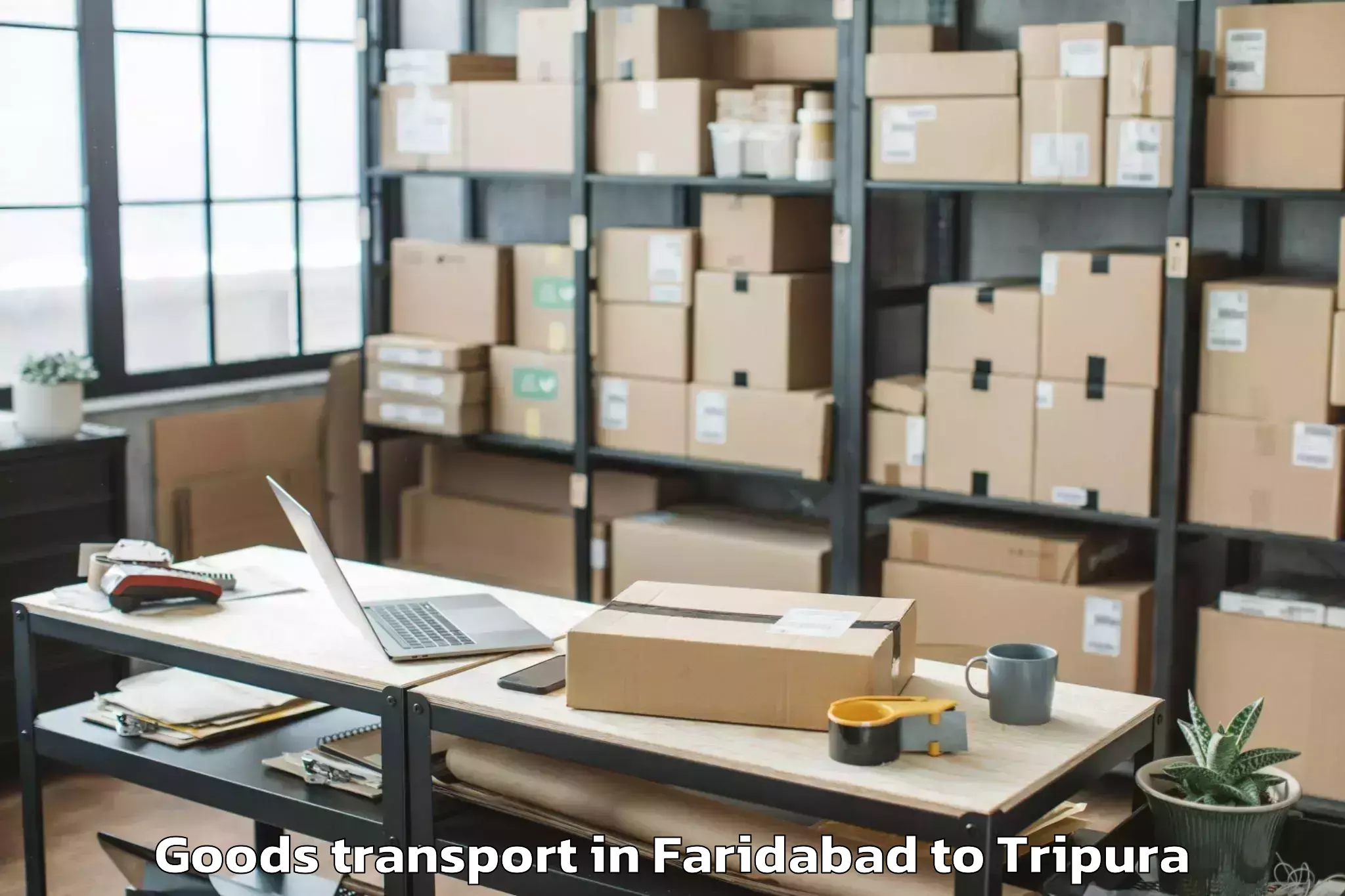 Top Faridabad to Bishalgarh Goods Transport Available